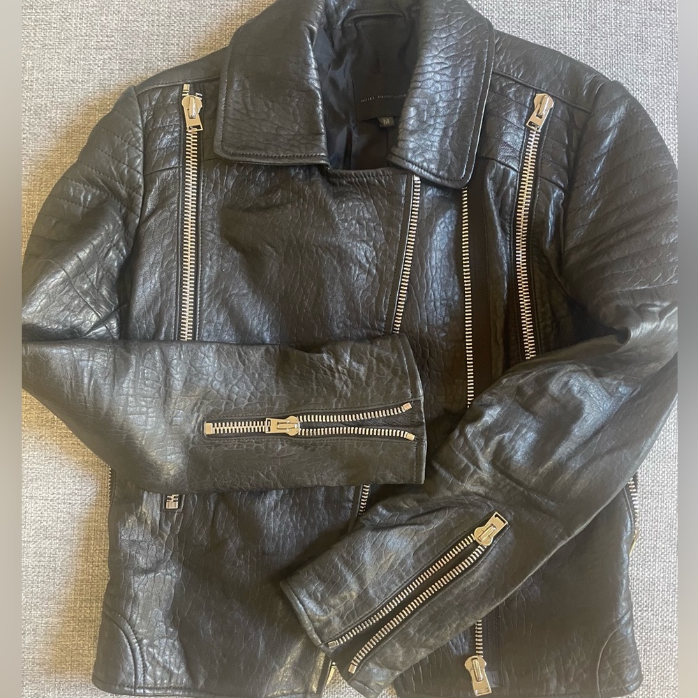 Hôtel Particulier Leather Moto Jacket